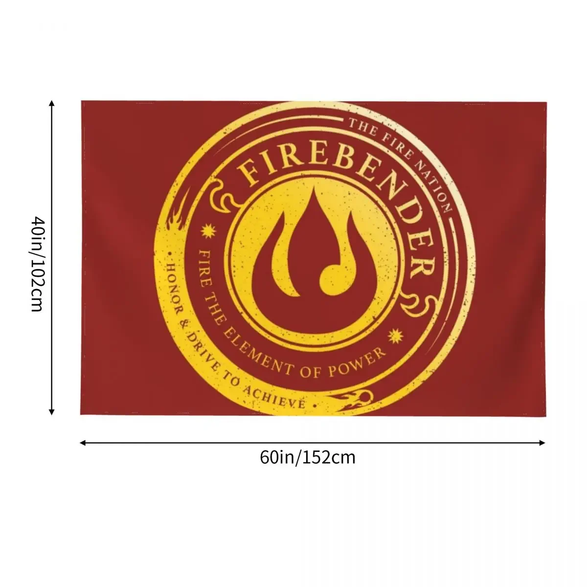 ATLA Firebender Символ: Дизайнерский гобелен в стиле аватара украшения для спальни