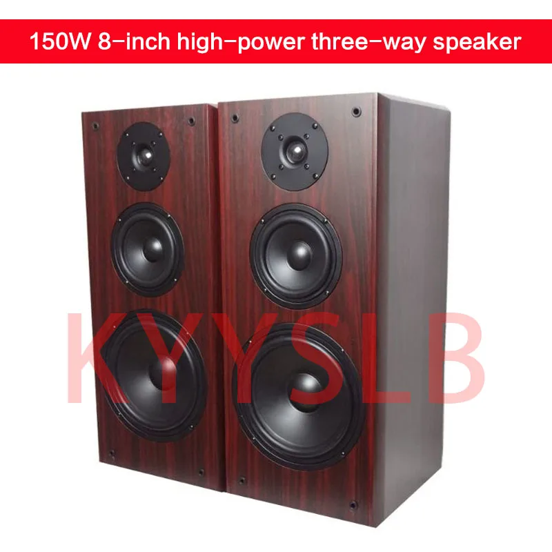 

150W High-power Passive Bookshelf Speaker 8 Inch Fever Hifi Stereo Speaker Three-way K Song Floor-standing Home Theater Speaker