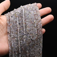 100 natural stone faceted beads square flash labradorite crystal bead for jewelry making diy women bracelet necklace crafts