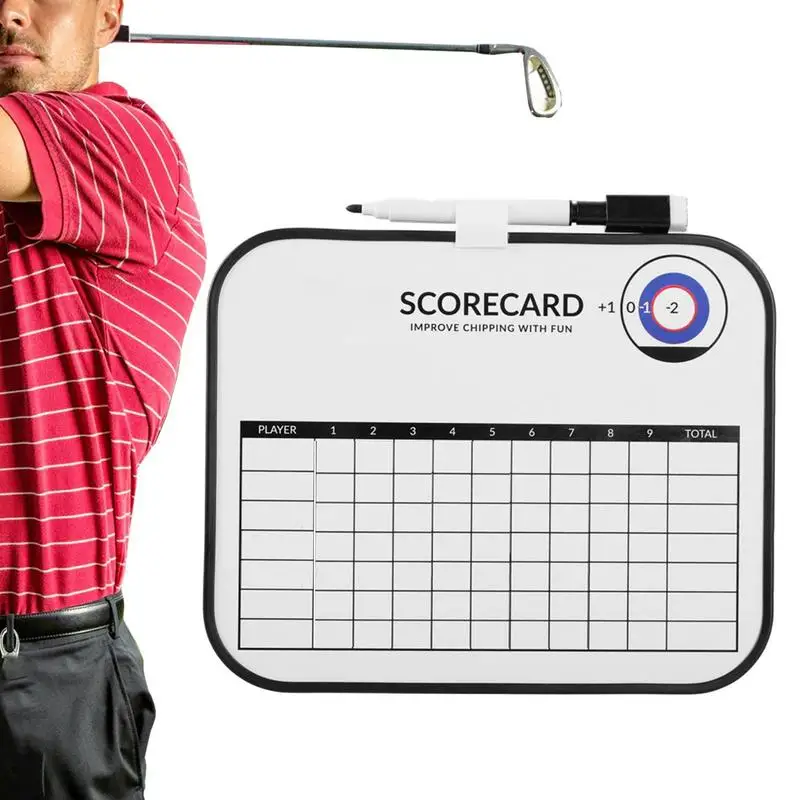 

Referee Cards Erasable Clear Match Data Record Double-sided Sports Gear Score Board For Yardage Par Number Of Holes And Dates
