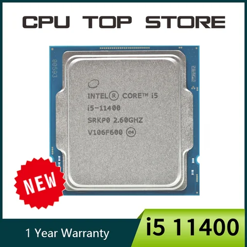 Новый процессор Intel Core i5 11400 2,6 ГГц шестиядерный двенадцатипоточный процессор L3 = 12M 65 Вт LGA 1200 без вентилятора