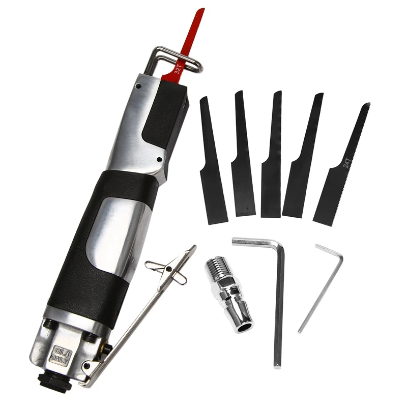 

LJL-Industrial Alloy Air Body Saber Pneumatic File Reciprocating Saws Cutting Tool 1/4 Pneumatic Reciprocating Saws