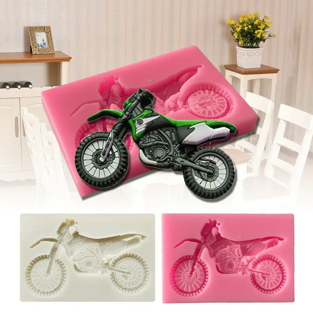 

Motorcycle Silicone Mold Sugarcraft Chocolate Cakes Moulds Gum paste Cupcake Molds Bakeware Fondant Cake Decorating Tool