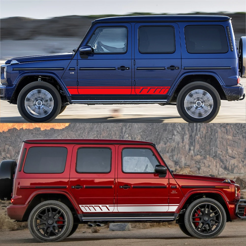Наклейки для боковых кузовов Mercedes Benz G Glass G55 G63 AMG W463 G500 Class G350D 2 шт.