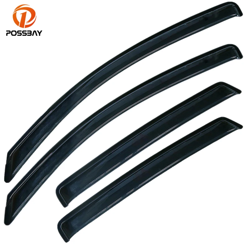 

4 Pcs Car Tape on Smoke Window Visor Rain Sun Deflectors Sticker Trim Set for DODGE CALIBER 2007-2012 Auto Exterior Accessories