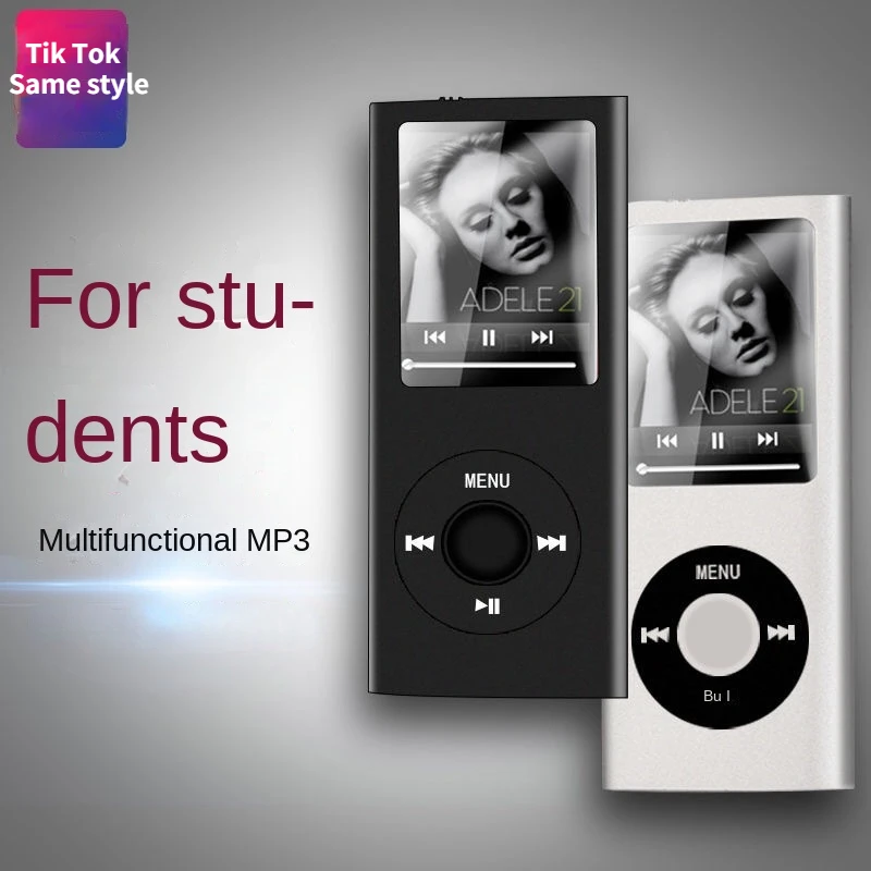 

Tik Tok with the Same Fashion Four Generations of Small Skinny MP4 Walkman Card with Screen Portable Student Sports MP3 Player