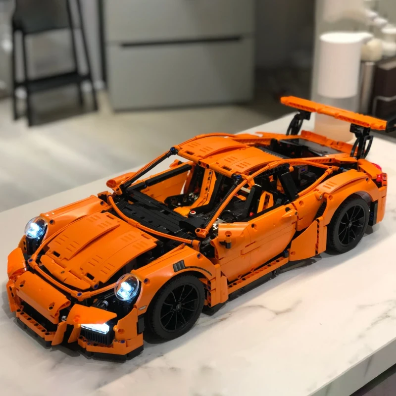 

Classic GT3RS Super Cars City Racing Building Blocks Sports Car Boys Toys Gifts Kids Technical Compatible with 42056 2704Pcs