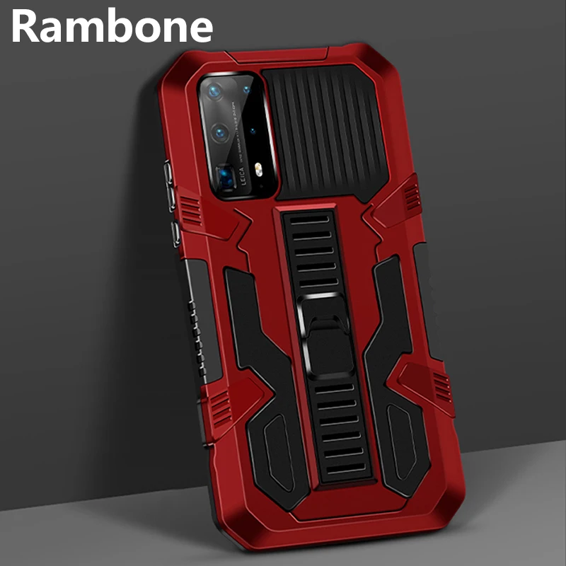 

Shockproof Armor Phone Case For HUAWEI P30 P40 Lite Pro P40Lite E P Smart 2021 Bracket Cover for Huawei Nova 7i 6SE 5T 4E 2 Lite
