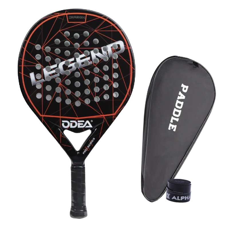 ODEA-raqueta de Pádel profesional, paleta de fibra de carbono, deporte, tenis, 2022, con bolsa de Cinta de agarre