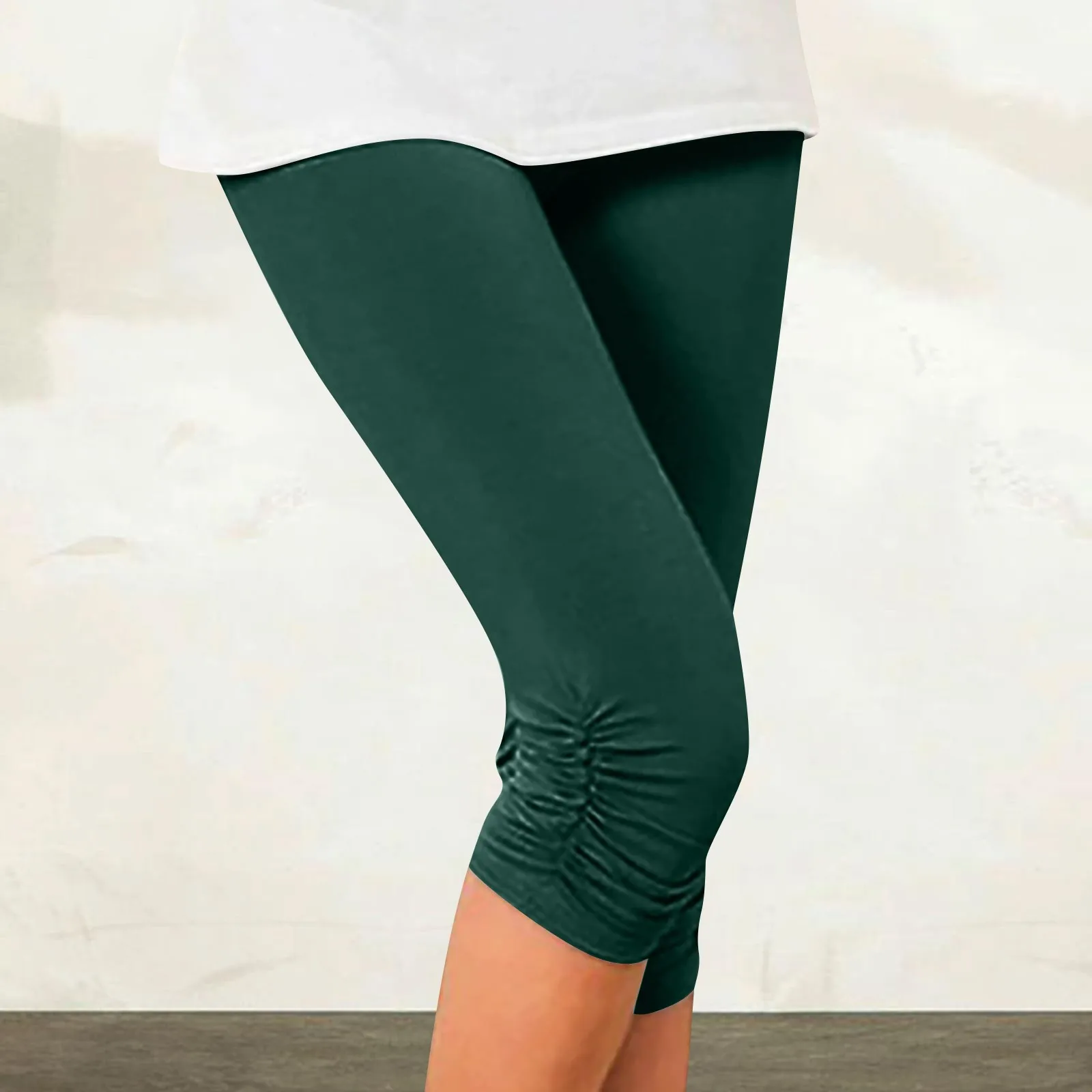 Женские облегающие брюки дышащие спортивные эластичные плиссированные для