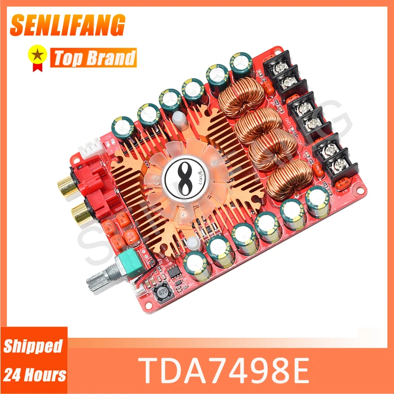

For Car Vehicle D03 20 Stereo Digital Power Amp Module Support Single Channel TDA7498E 2* 160W Audio Amplifier Board 24V