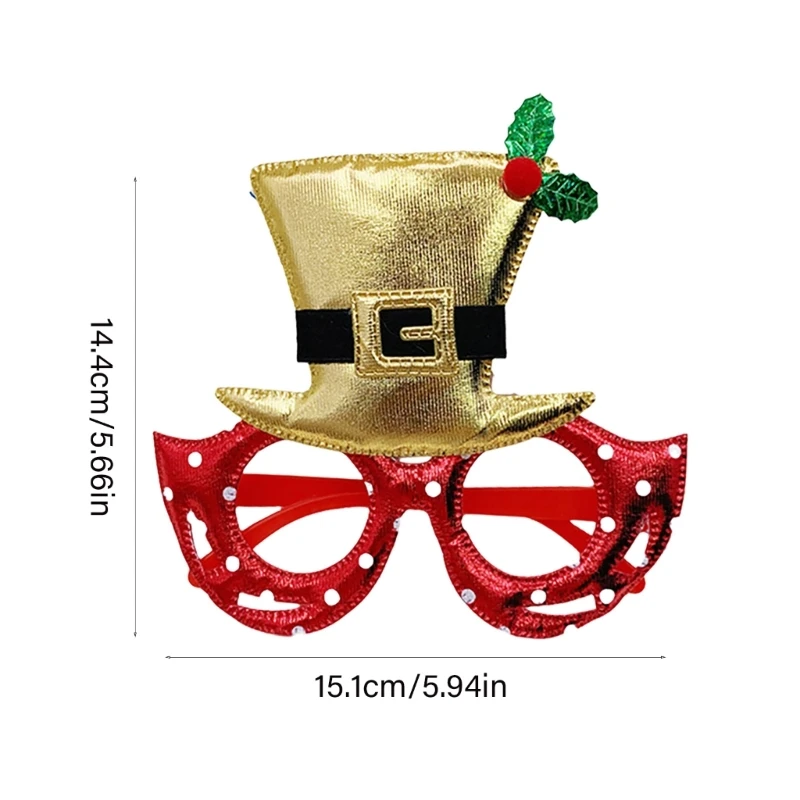 Новогодние очки карнавальные рождественские реквизит для фотосессии украшения