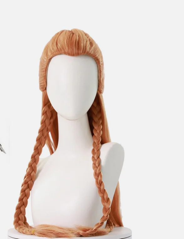 Genshin Impact Aloy Косплей Парики Коричневые Плетеные для Женщин Парик Для Хэллоуина