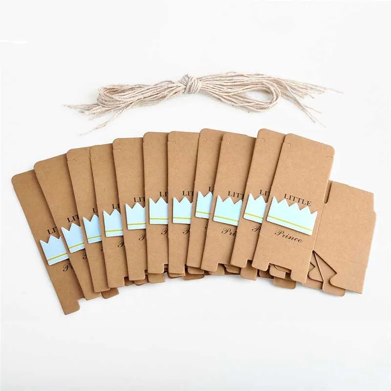 20 шт. 5 см маленькая коробка для конфет из крафтовой бумаги в стиле принцессы