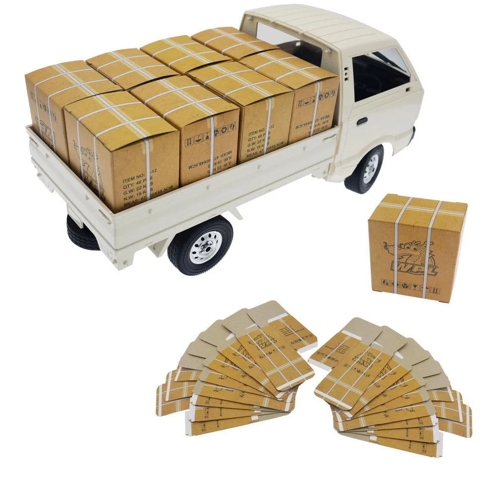 Dboard Box Shipping Box For Wpl D12/d12mini Rc Truck Rear Body Decorative Accessories
