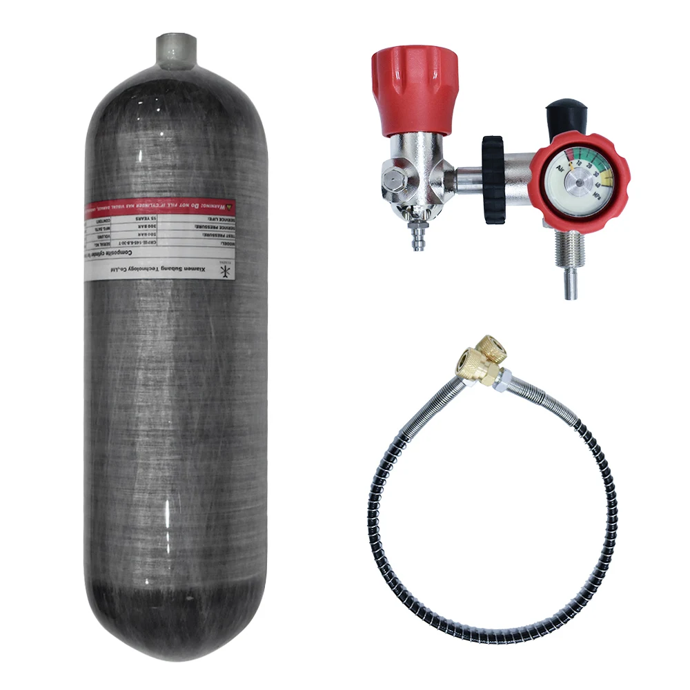 TUXING 6.8L 4500Psi баллон из углеродного волокна Воздушный бак для пейнтбола HPA