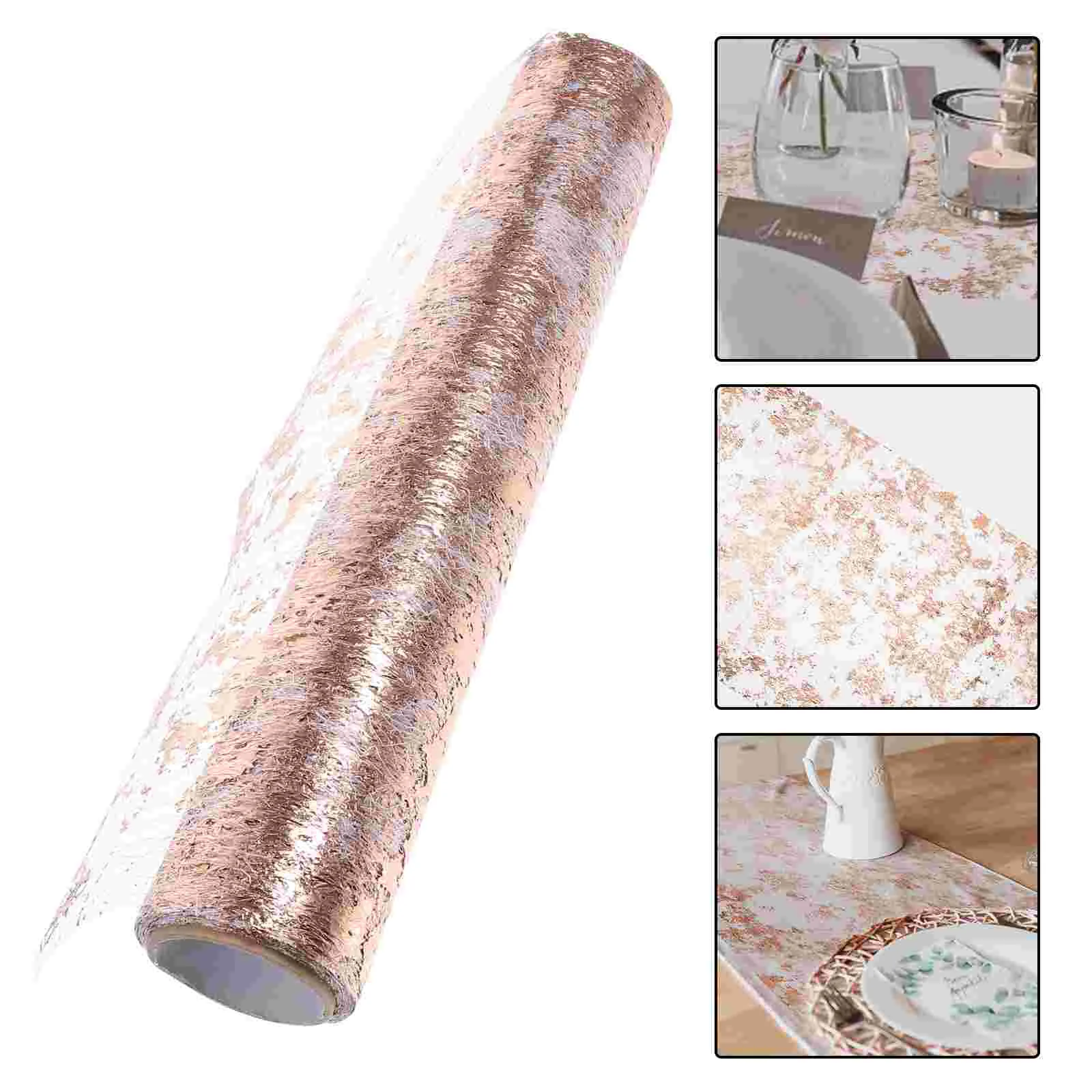 

Table Runner Glitter Mesh Gold Runners Sequin Roll Decorations Thin Party Rose Metallic Silver Shower Bridal Tables Placemats