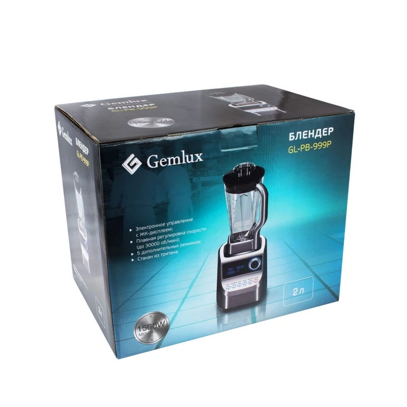 Blender GEMLUX GL-PB-999P Blenders Submersible Kitchen chopper Food mixer with bowl Stationary Home appliances Shredder Immersio | Бытовая