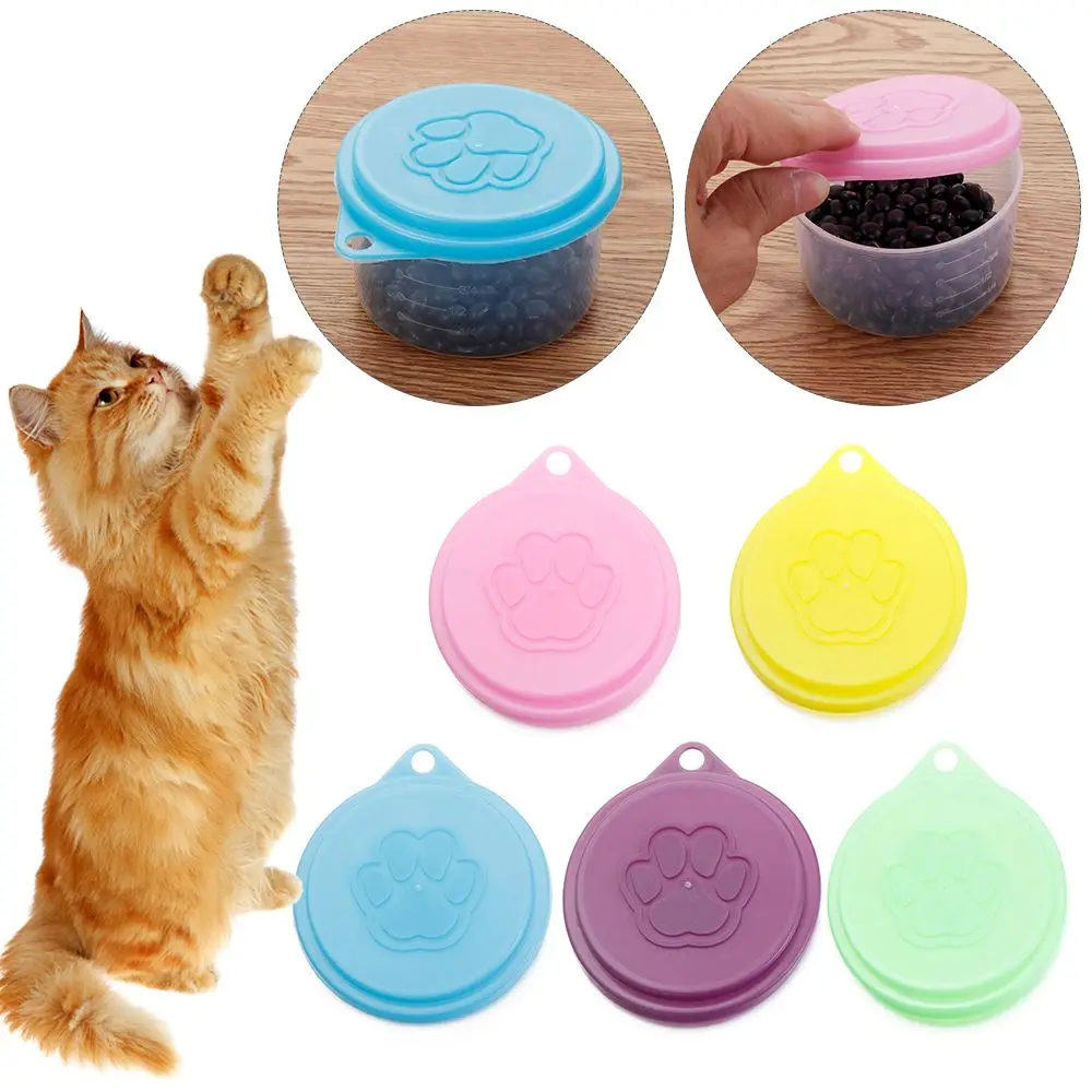 

Hot Keep Fresh Top Box Cover Plastic Lids Cans Cap Pet supplies Food Tin Cover