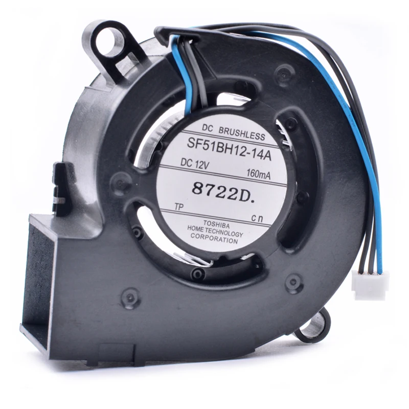 Новый оригинальный Toshiba SF51BH12-14A 12V 0.16A 160mA вентилятор для проектора, охлаждающий вентилятор