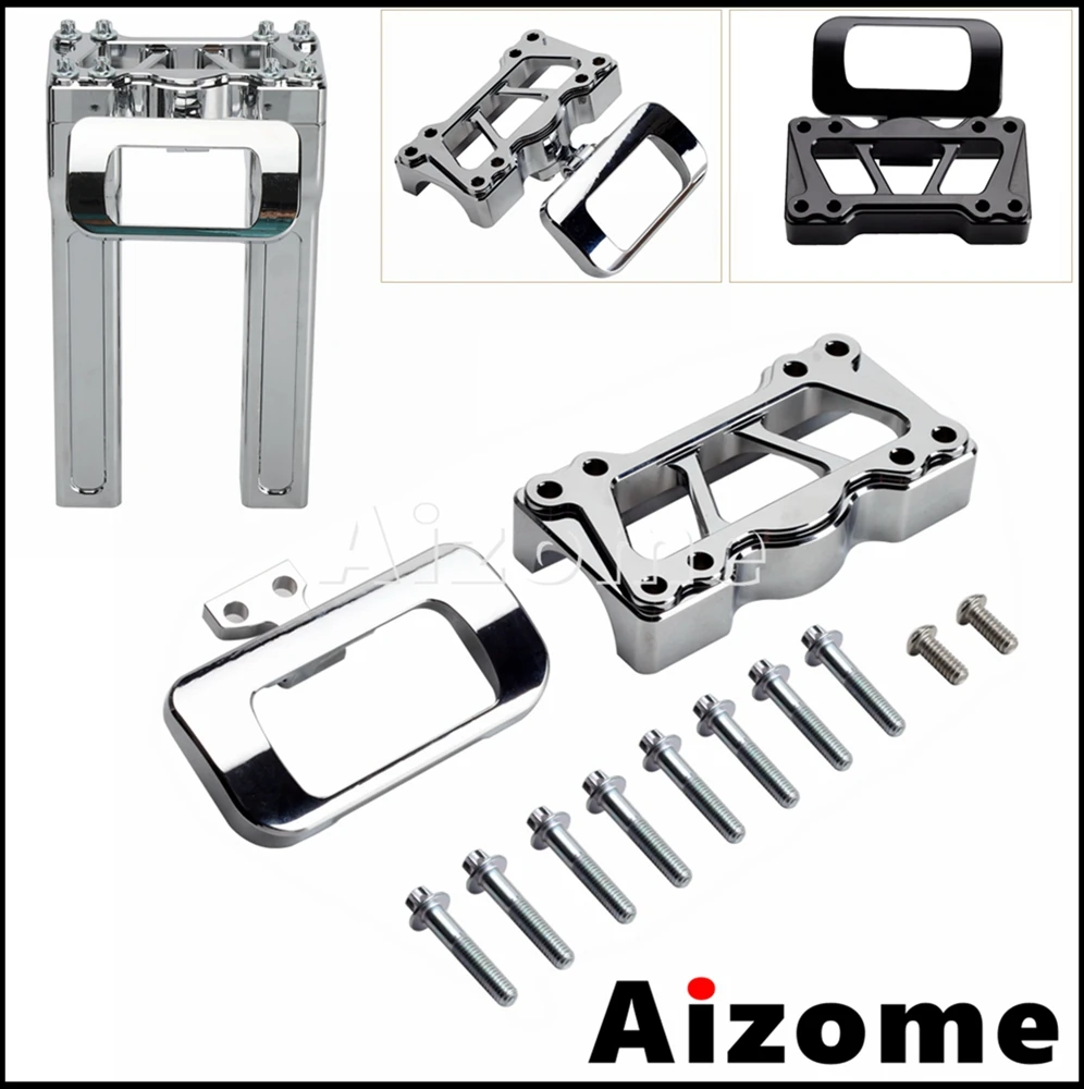 Motorcycle 25mm 28mm 32mm 38mm Handlebar Clamp Bar Risers Gauge Mount For Harley Softail M8 FXBB FXBR FXBRS FXST FXLRST 18-2022