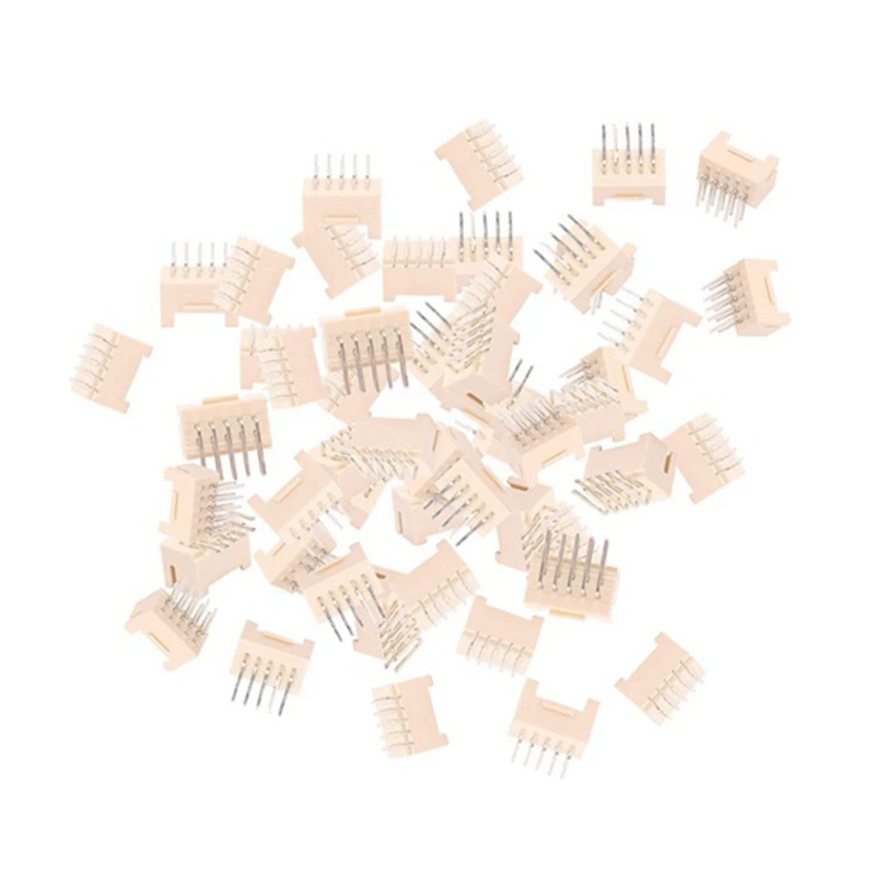 50Pcs Miner Connector 2X5P Male Socket Curved Needle Double Row Buckle Is Suitable For Asic Miner Ebit E9I E9.3 E12