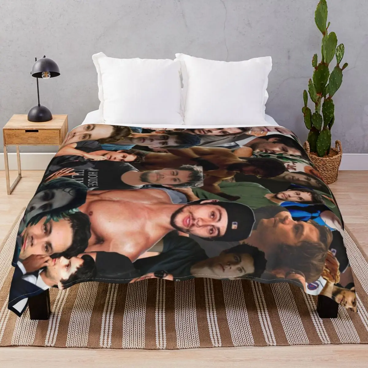 

Dylan O'Brien Photo Collage Blanket Flannel Spring/Autumn Multi-function Throw Blankets for Bedding Home Couch Travel Cinema