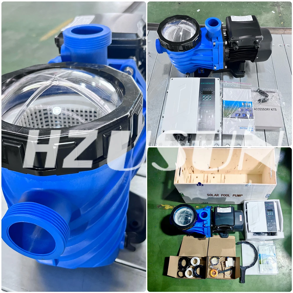 HZUSUN 1 5 л.с. Инвертор для бассейна переменного и постоянного тока гибридный насос