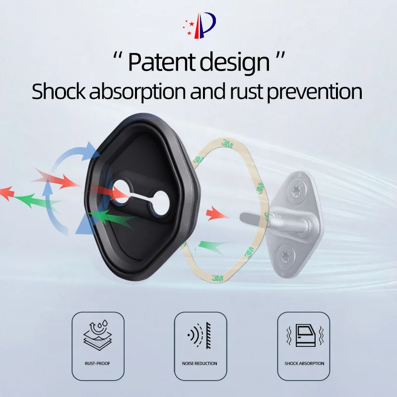 Защитный чехол с пряжкой дверного замка автомобиля для Toyota vios Prius Wildlander Avalon HARRIER