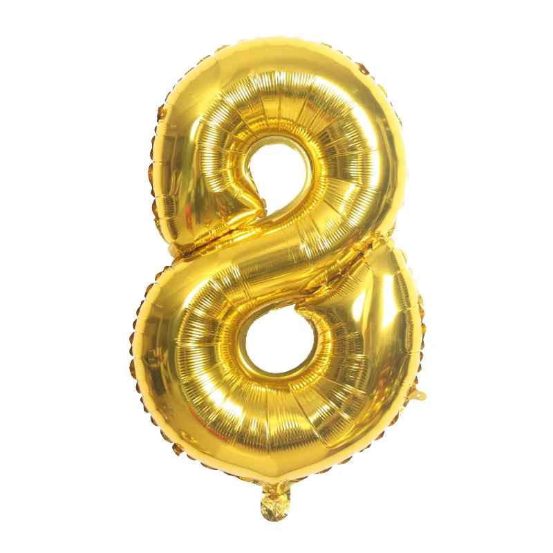 32/40 дюймов цифры алюминиевый пленочный шар детский праздник день рождения