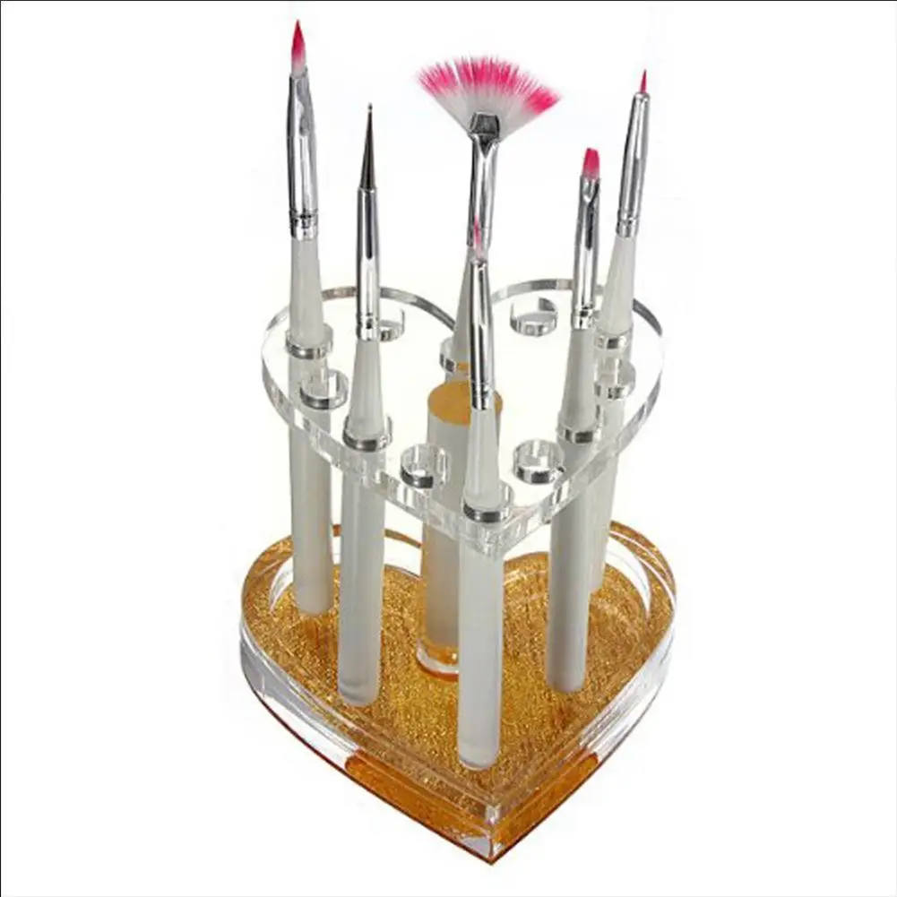 

Nail Polish Brush Pen Holder Shelf Nail Art Pen Display Holder Organizer Gel Art Pen Brush Acrylic Nail Display UV Makeup Z6M8