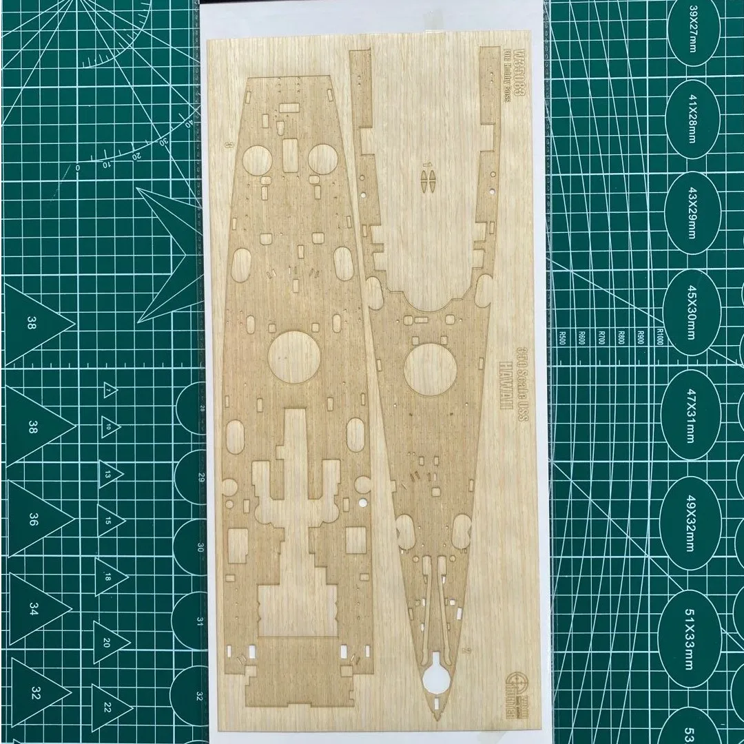 Hunter W35083 1/350 Wood Deck USS HAWAII FOR TRUMPETER 86515 | Model Building Kits
