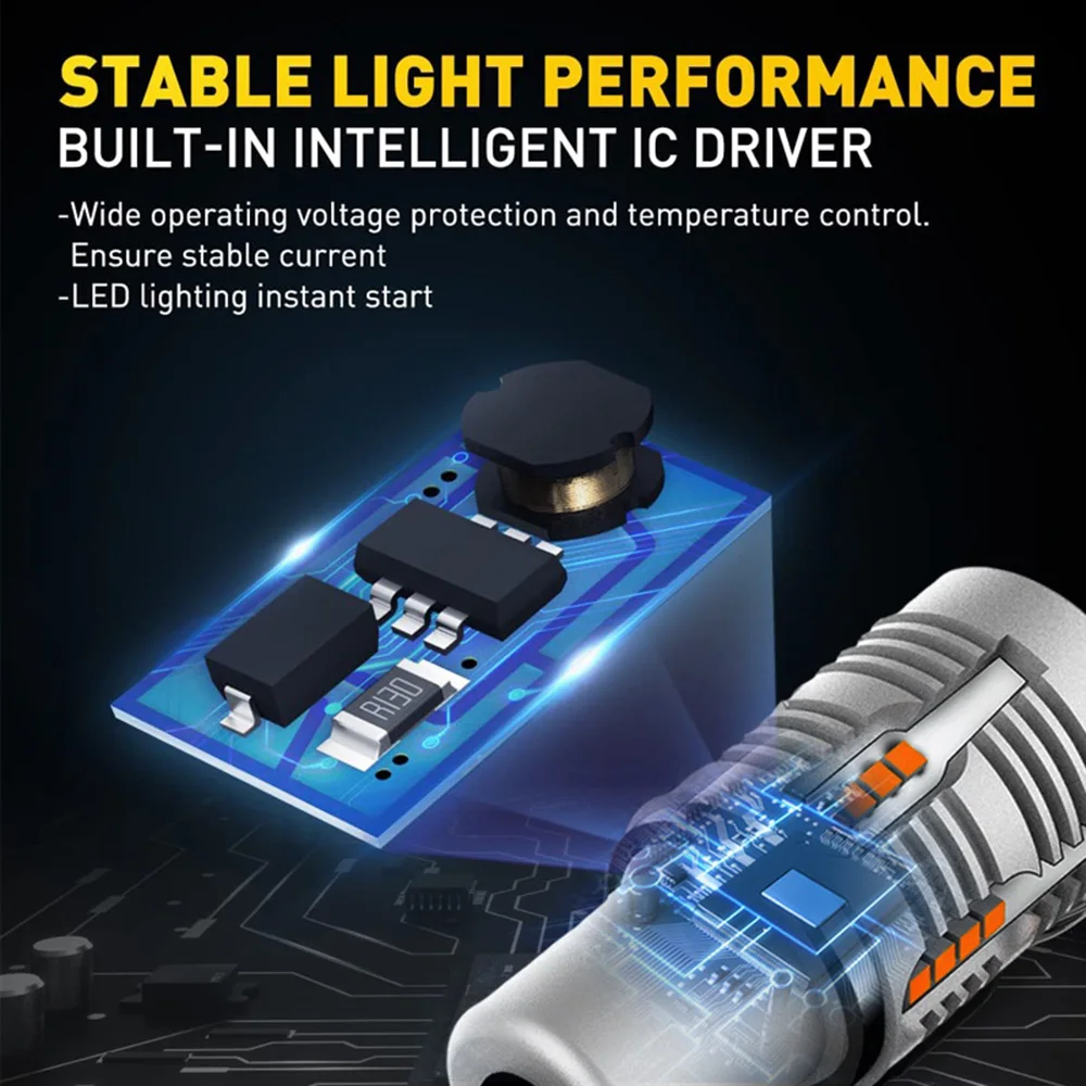 2 шт. 1156 BA15S P21W светодиодная лампа янтарного цвета Canbus Bau15s PY21W/T20 7440 7440A W21W без ошибок