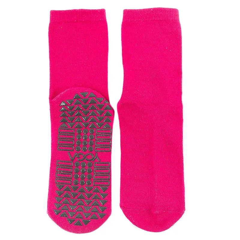 1 Pair Cotton Women Yoga Socks Ladies Anti Slip Silicone Gym Pilates Ballet Socks Fitness Sport Dance Sock Breathable Elasticity