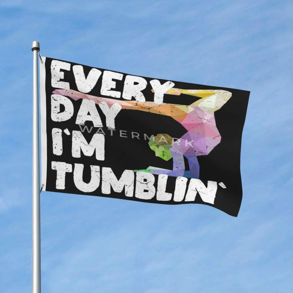 

Каждый день-im-tumblin-гимнастический ритмический напольный флаг современный уличный газон яркие цвета драпировка из мягкой ткани нежный разны...