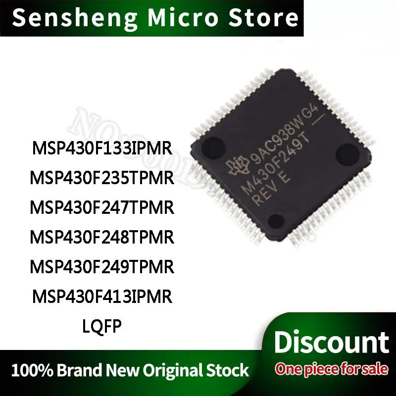 Микросхема MSP430F133IPMR MSP430F235TPMR MSP430F247TPMR MSP430F248TPMR MSP430F249TPMR MSP430F413IPMR LQFP IC