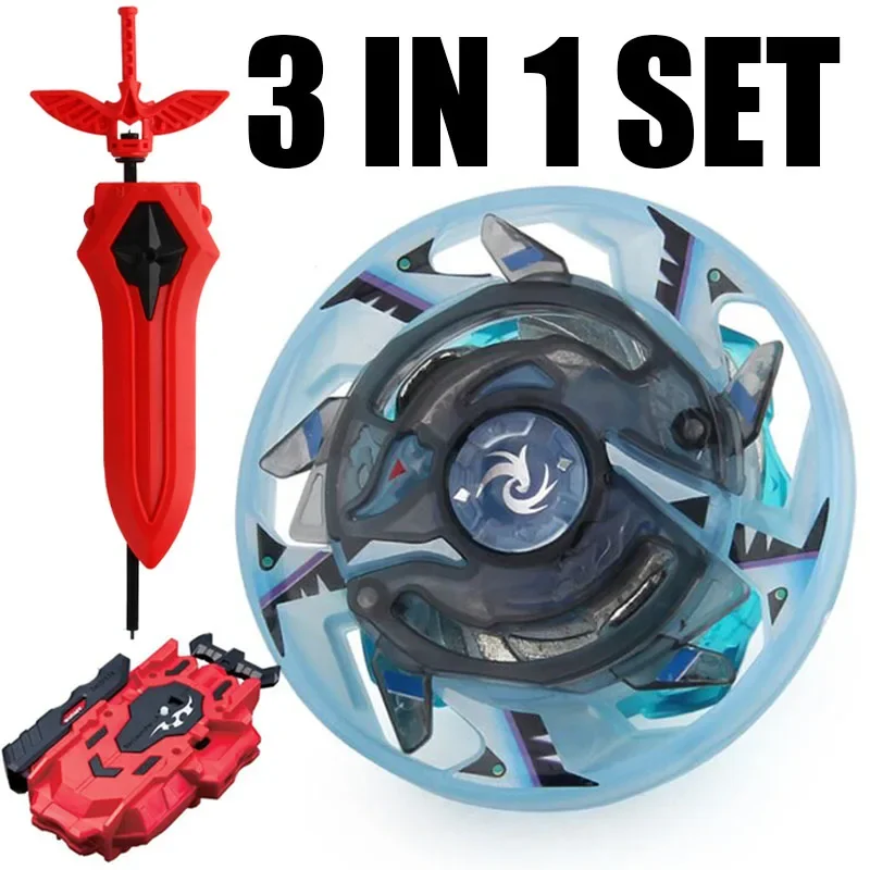 Фото Набор для начинающих B-X TOUPIE BURST BEYBLADE Spinning Top Geist Fafnir Burst с пусковым устройством B-122 и новым пусковым устройством Sword LR №4