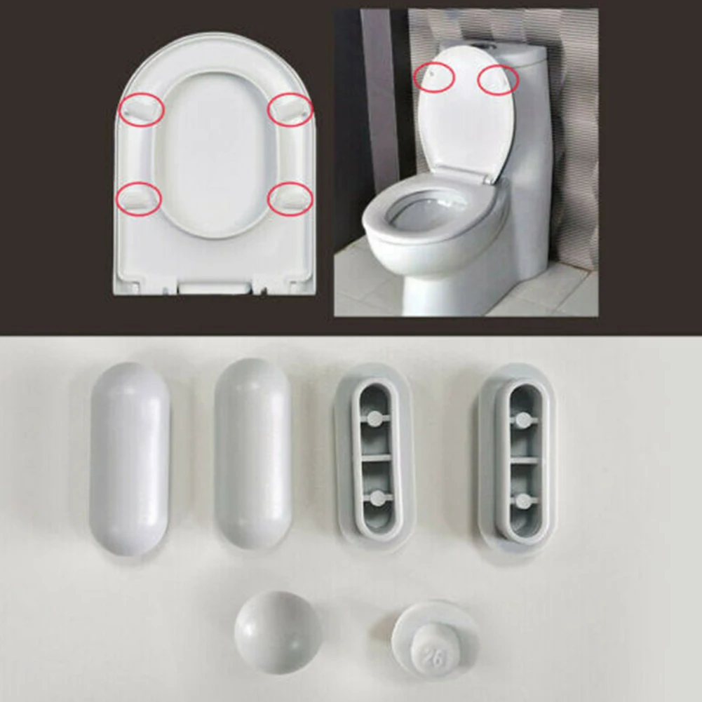 

Toilet Lid Accessories Brand New Toilet Seat Buffers Pack-white Stop Bumper Seat Bumpers Top Cover Cushion Adhesive Pads Toilet
