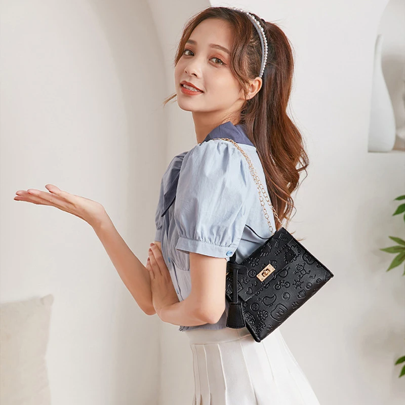 

2022 Новые повседневные сумки через плечо на цепочке для женщин, модная простая сумка на плечо, женские дизайнерские сумки, сумки-мессенджеры ...