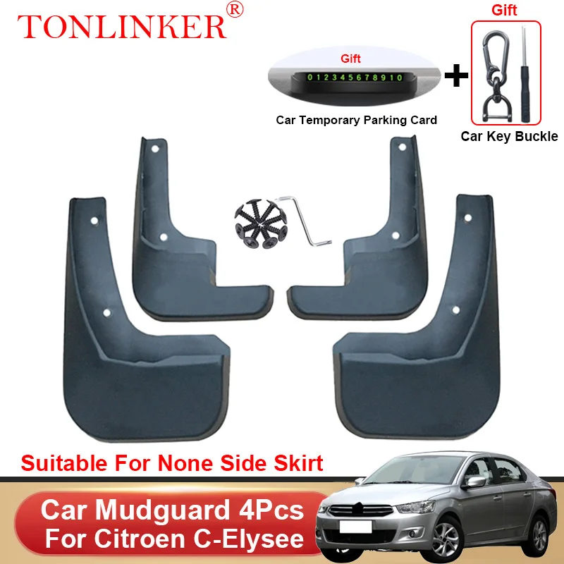 

Автомобильные Брызговики TONLINKER для Citroen C-Elysee Sedan 2013 2014 2015 2016 2017