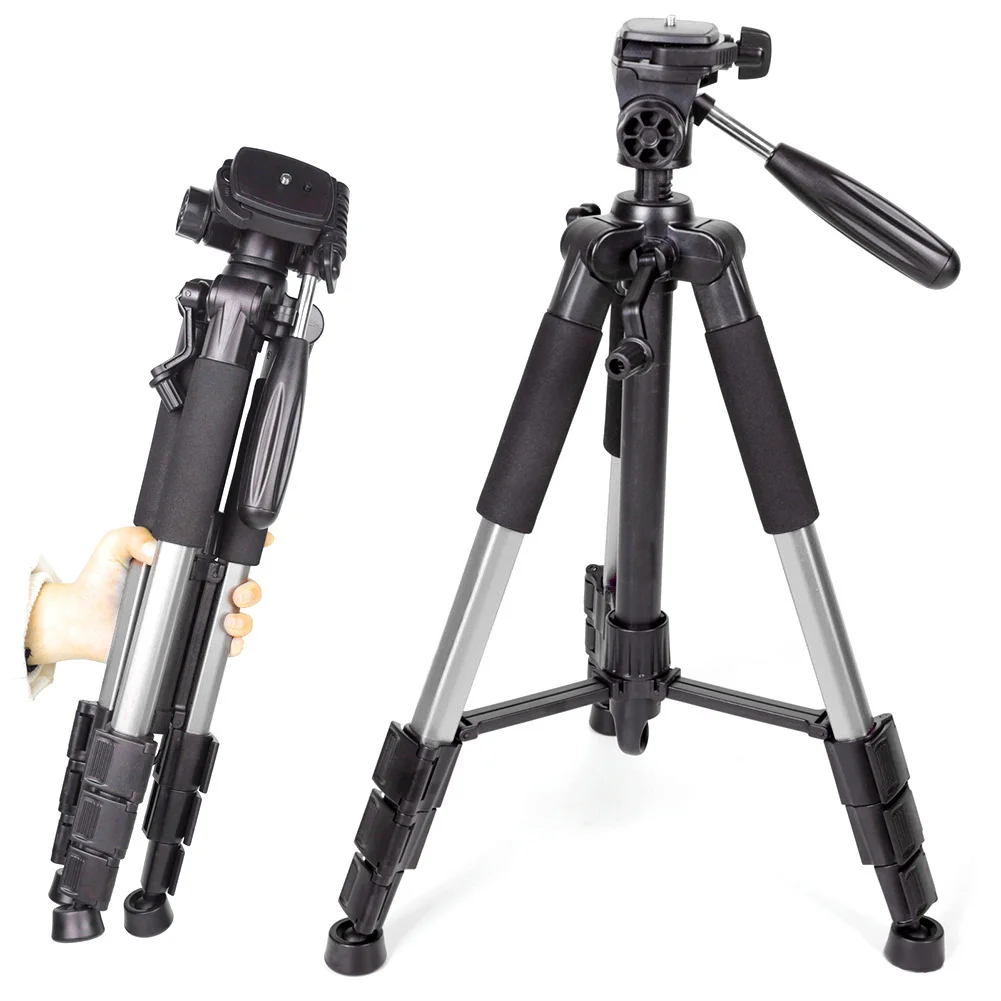 

55" Compact Light Weight Travel Portable Folding SLR Camera Tripod for DSLR Camera Video with Carry Case