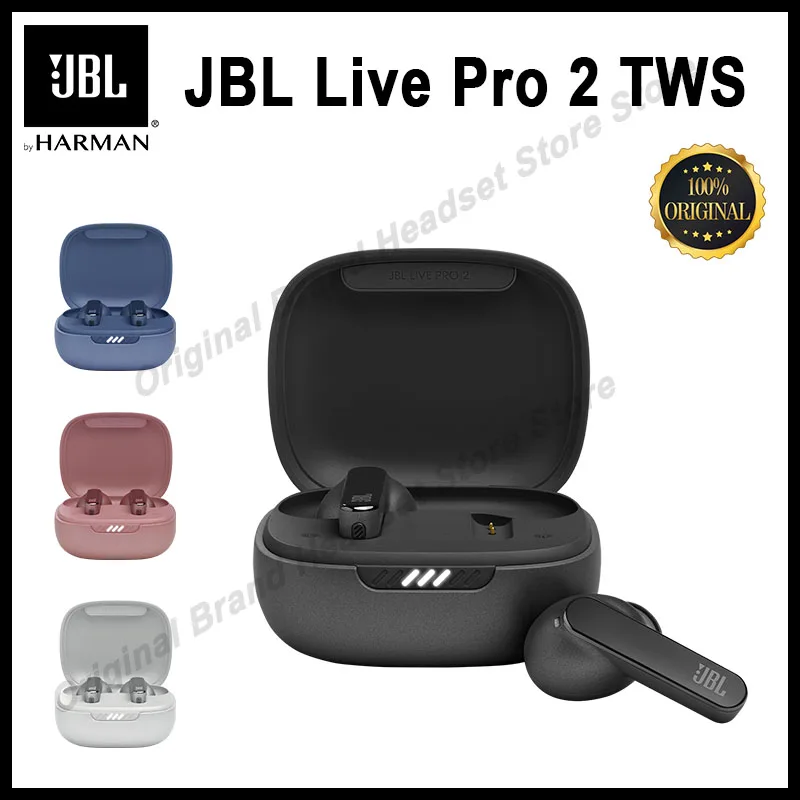 

100% Original JBL Live Pro 2 TWS True Wireless Bluetooth Headphones Noise Cancelling Earbuds Sports music Headset official APP