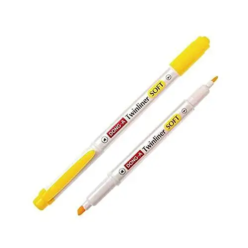 

Марка: Dong-A мягкая ручка-хайлайтер с двойным вкладышем лимонно-желтый № 02 Категория: маркеры