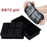 big ice tray mold ice cube maker giant jumbo large food grade silicone ice cube mould square shape ice trays molds for kitchen