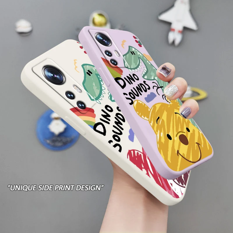 

Winnie the Pooh Bear Disney Phone Case For Xiaomi Mi 12S 12 12X 11i 11T 11 10 10S 10T 9 Pro Lite Ultra 5G Liquid Rope TPU