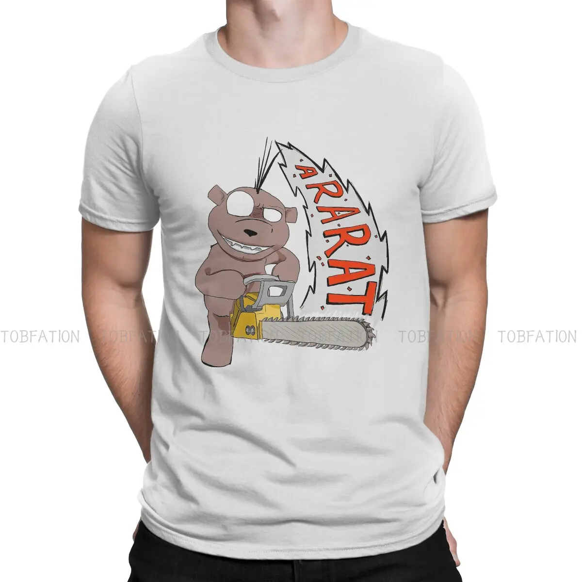 

ARARAT O Neck TShirt Psycho Ted Pure Cotton Classic T Shirt Man's Tops Fashion Fluffy Big Sale