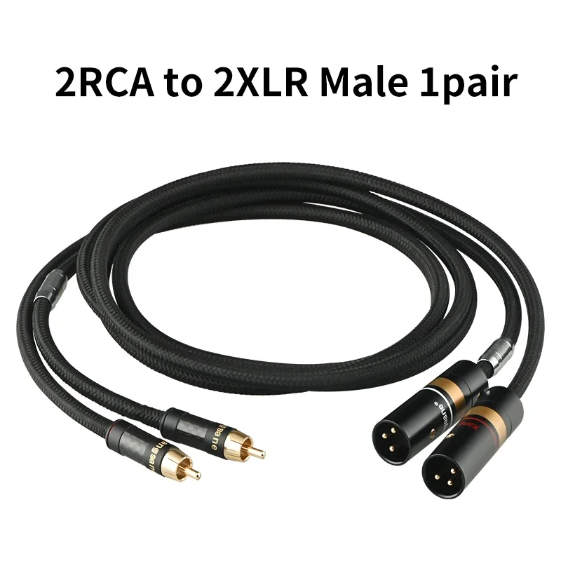 5N OCC XLR Баланс Мужской Женский Аудиокабель Rca Эффектор Усилитель мощности Микшер