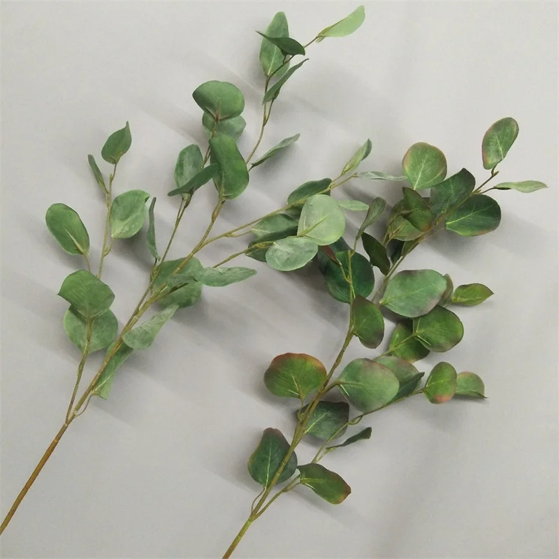 

Green Eucalyptus Dollar Artificial Flower Plants Foliage Spray Eucalyptus Money Leaves Stems Wedding Decoration DIY Wreath Gift