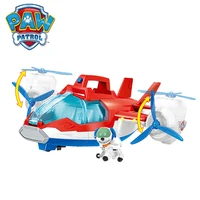 large toy paw patrol music rescue plane juguetes toy patrulla canina robot dog abs action figure birthday gifts for boy and girl