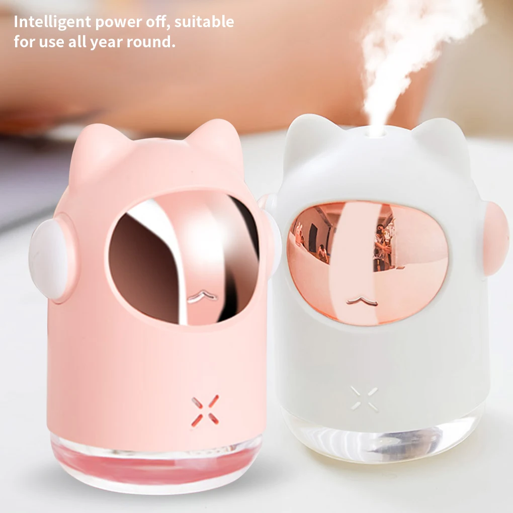

Humidifier 2W USB 300ml Air Humidifier Adjustable Cartoon Diffuser With Colorful Light